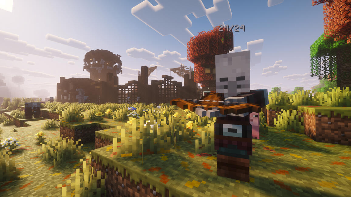 Pillager base and Pillagers with Halloween masks