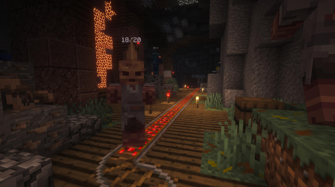 Mining system with Dripstone Zombie
